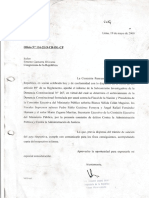 Oficio #116-2LO-CR-DL-CP 19 Mayo 2020 y INFORME - Denuncia Constitucional N° 267 - 17 Mayo 2000 Blanca Nélida COLÁN M.