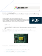MARSONOTV - Samsung UA40D5000 Lampu Indikator Merah Hanya Kedip-Kedip