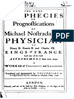 Book - 1685 - The True Prophecies or Prognostications of Michel Nostradamus PDF
