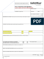 Personal Injury/Illness Reports: (Supervisors Please Complete and Return To HR Immediately)