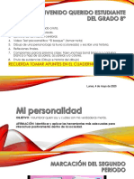 Presentación Mi Personalidad - Segunda Semana - Ética - 8° PDF