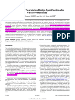 Comparison of Foundation Design Specifications For Vibratory Machines