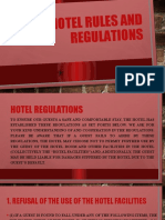 Hotel Rules and Regulations