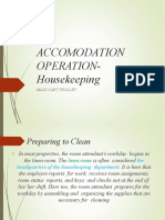 Accomodation Operation-Housekeeping: Maid Cart Trolley