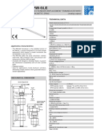 PMI-SLE Rectilinear Displacement Transducer Technical Specs