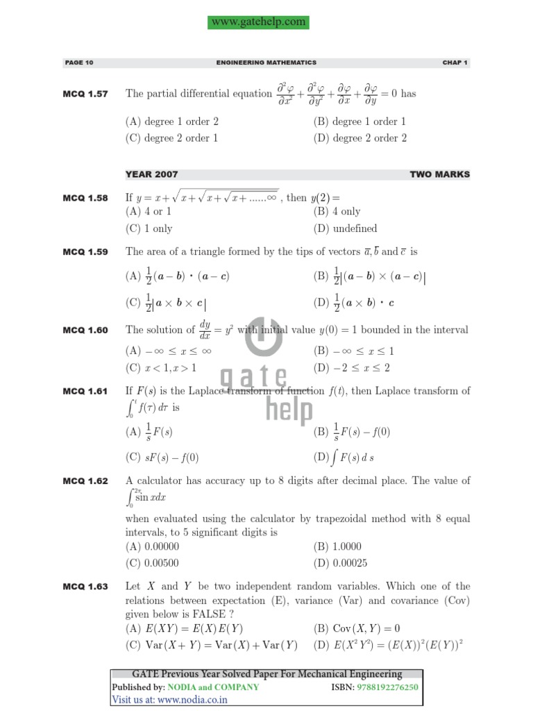 Engineering Mathematics-10-12 | PDF | Variance | Eigenvalues And ...