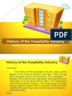History of The Hospitality Industry