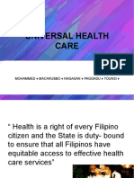 Universal Health Care and the Five Ethical Values Guiding Health System Reform