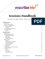 QTA1 - TranscribeMe Sessions Handbook - Version 1.1 20191202