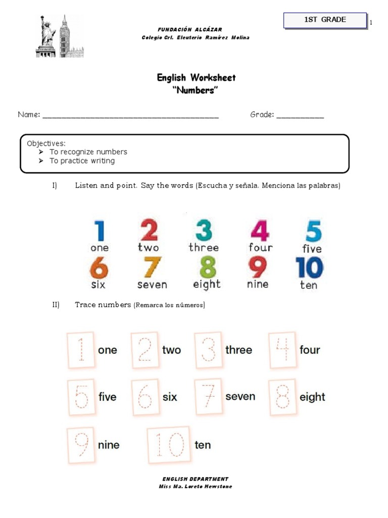 English Worksheet: 