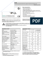 Contactless linear position transducer with high accuracy measurement