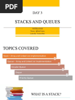 DSA DAY 3 - Stacks and Queues