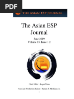 The Asian ESP Journal: June 2019 Volume 15, Issue 1.2