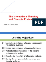 The International Monetary and Financial Environment: Chapter 13 - (9 in Text Book)