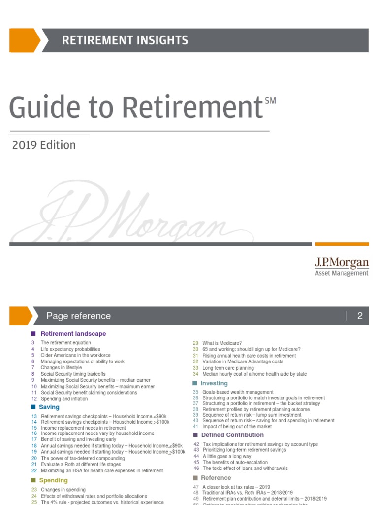 JP Guide To Retirement PDF PDF Retirement Social Security