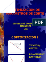 Optimizacion de para Metros de Corte