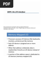 MIPS: The I/O Interface