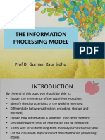 Topic 4 - The Information Processing Model