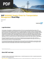 SAP Road Map: S/4HANA Supply Chain For Transportation Management