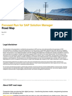 Focused Run For SAP Solution Manager: Road Map