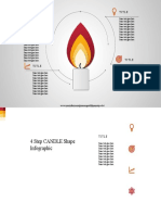 56.create 4 Step CANDLE Shape Infographic