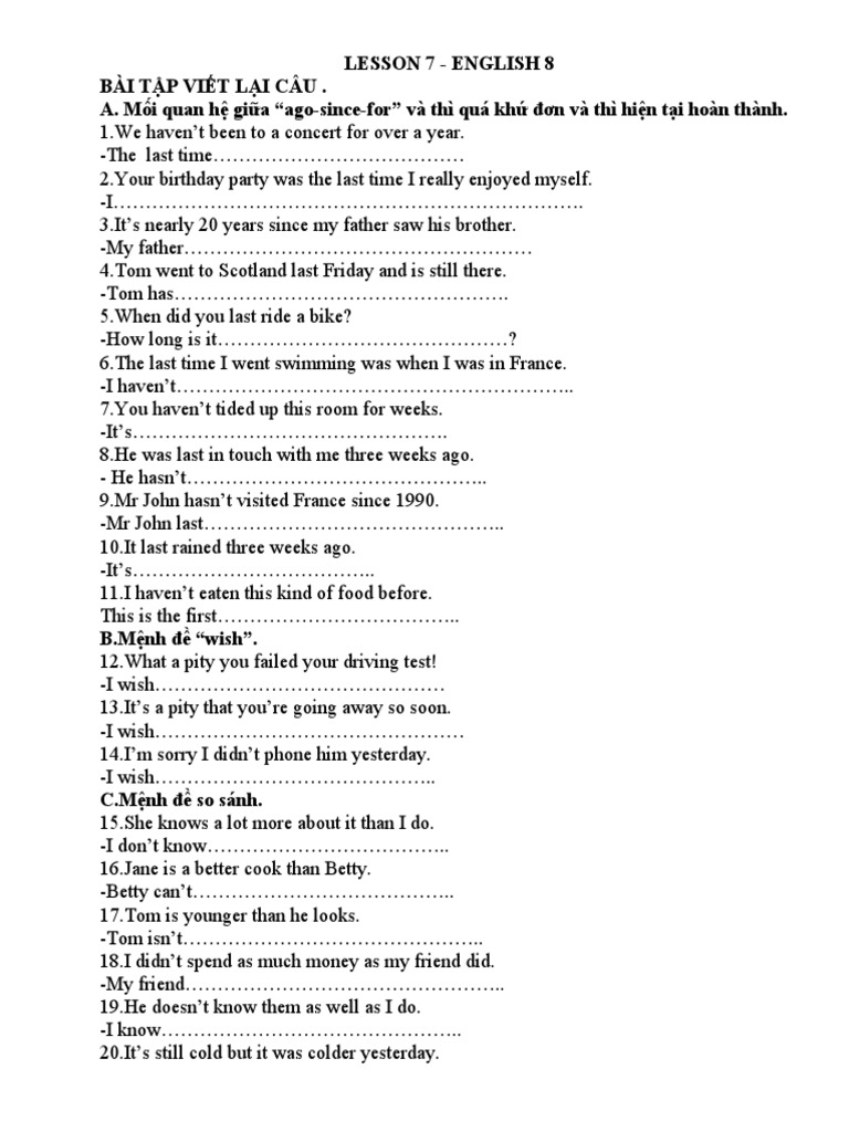 Lesson 7 English 8 | PDF