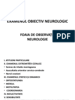 EXAMENUL OBIECTIV NEUROLOGIC