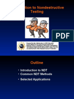 Intro to NDT - Common Methods & Applications