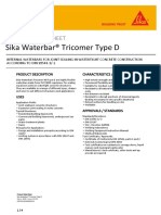 Sika Waterbar® Tricomer Type D: Product Data Sheet