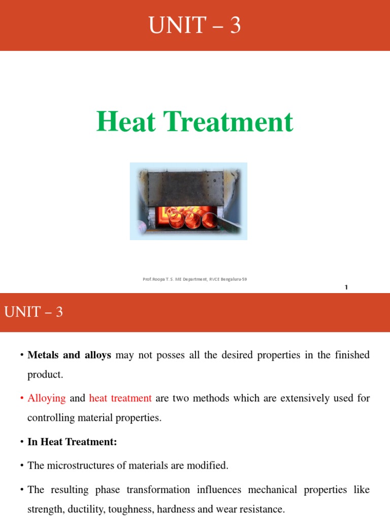 Heat Treatment Processes and Principles | PDF | Heat Treating ...