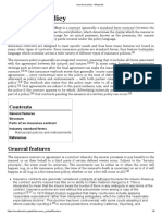 Insurance Policy - Wikipedia PDF