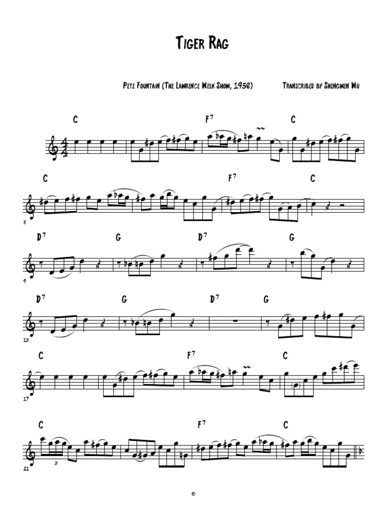 Tiger Rag - Lawrence Welk 1957 | PDF