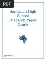 Sandwich High School Research Paper Guide