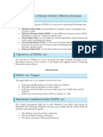 Revenue Deficit, Primary Deficit, Effective Revenue Deficit: Fiscal Policy