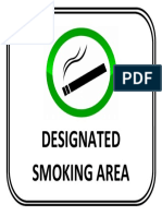Smoking Area Signage