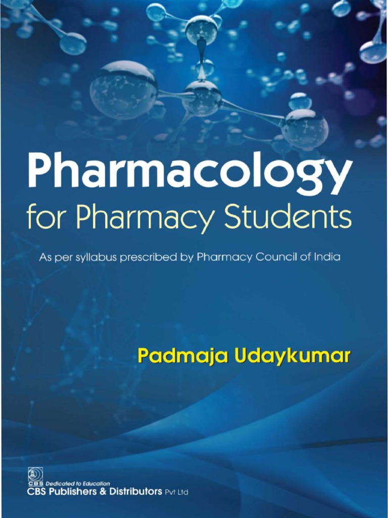 Padmaja Udaykumar Pharmacology For Pharmacy Students Pdf