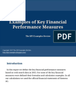 Examples of Key Financial Performance Measures