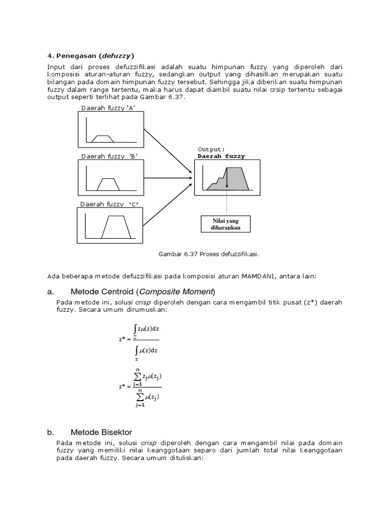Defuzzifikasi Metode Centroid Fuzzy | PDF