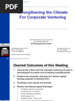 Strengthening The Climate For Corporate Venturing: Kenneth P. Morse, Senior Lecturer and Managing Director