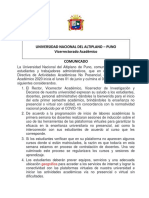 Comunicado Inicio I Semestre Virtual 2020 Revisado PDF