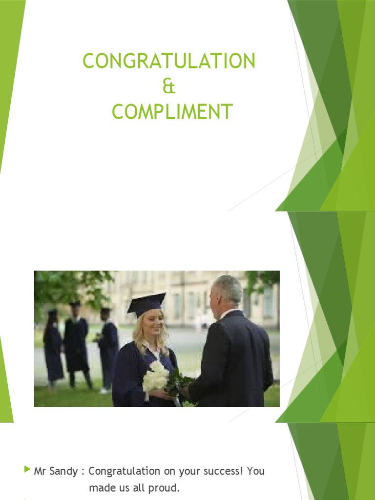 Expressions of Congratulations and Compliments | PDF | Adjective | Noun