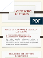 Clasificación de Costos