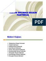 Teknik Optimasi Desain Faktorial (13 Juni 2020) PDF