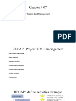 Chapter # 07: - Project Cost Management