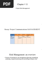 Chapter # 11: - Project Risk Management