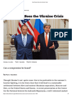 How Russia Sees The Ukraine Crisis