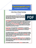 Western History of Social Psychology