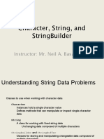 Characters Strings and StringBuilder