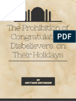 The Prohibition On Congratulating Disbelievers On Their Holidays PDF