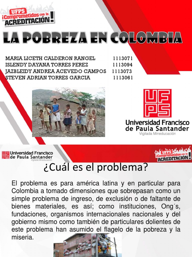 La Pobreza en Colombia | PDF | Pobreza | Pobreza e indigencia